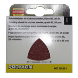 Proxxon Delta Sanding Sheets for OZI/E (Packs of 25)    (28891, 28893 & 28895)