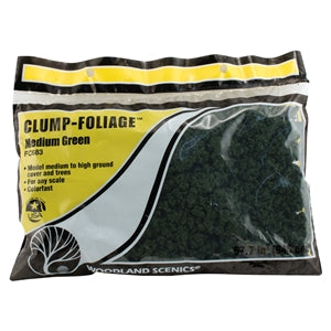 Woodland Scenics WFC683 Clump Foliage (Bag) - MEDIUM GREEN