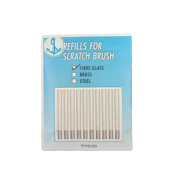 Expo 70511 Fibreglass Scratch Brush 4mm REFILLS (x10)