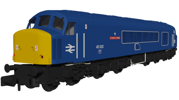 RAPIDO 948110 Class 45 1CoCo1 45022 'Lytham St Annes' BR Blue with Sealed Beam Headlights - DCC Ready