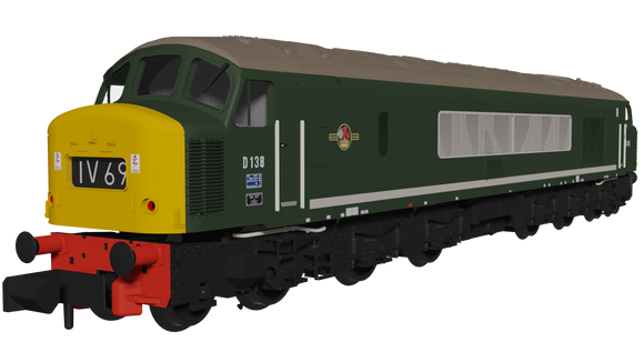 RAPIDO 948703 Class 46 1CoCo1 D138 BR Green Full Yellow Ends - DCC Sound Fitted