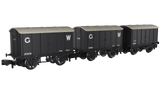 RAPIDO 961002 Iron Mink Vans Triple Pack - GWR (Inter-War Livery)