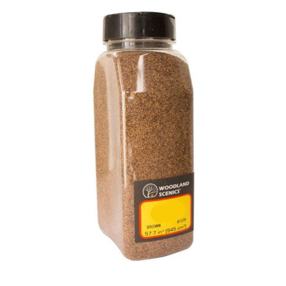 Woodland Scenics B1372 Track Ballast - FINE Grade - BROWN