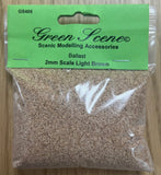 Green Scene Track Ballast - 2mm Scale