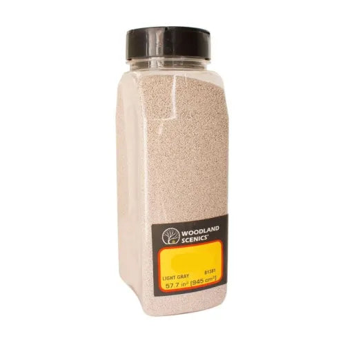 Woodland Scenics B1374 Track Ballast - FINE Grade - LIGHT GREY