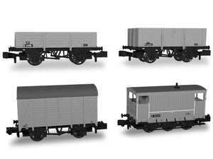 RAPIDO 942013 SECR Freight Train Pack - BR Unfitted Grey Livery