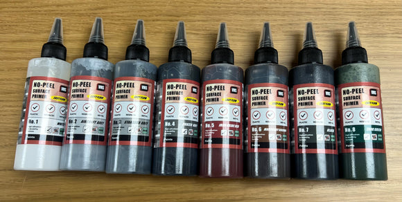 VMS PR Series No-Peel Acrylic Ready To Spray Primers 100ml (8 Colours PR01 - PR08)