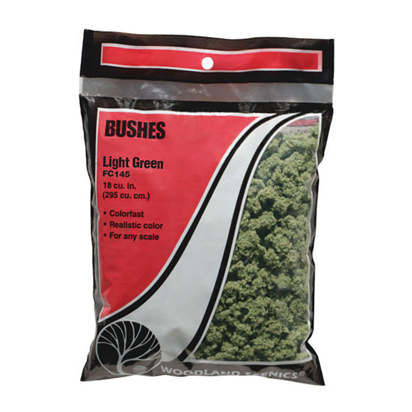 Woodland Scenics WFC145 Bushes (Bag) - LIGHT GREEN