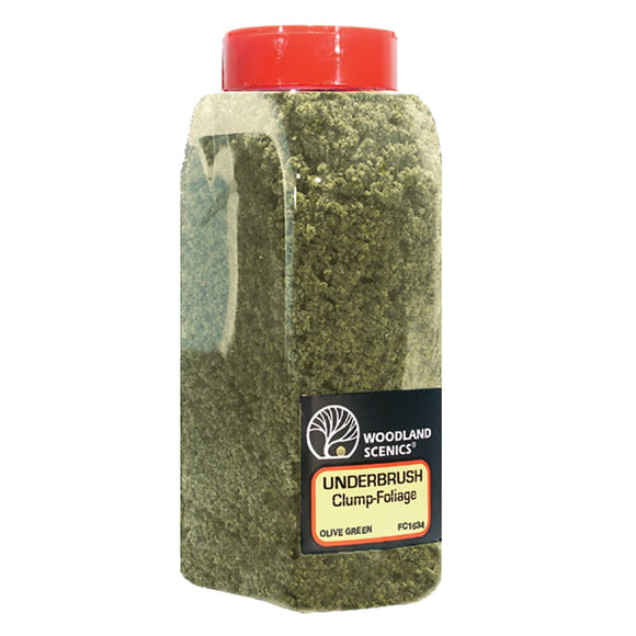 Woodland Scenics WFC1634 Underbrush (Tub) - OLIVE GREEN