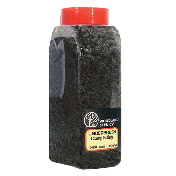 Woodland Scenics WFC1638 Underbrush (Tub) - FOREST GREEN