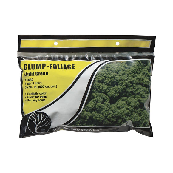 Woodland Scenics WFC682 Clump Foliage (Bag) - LIGHT GREEN