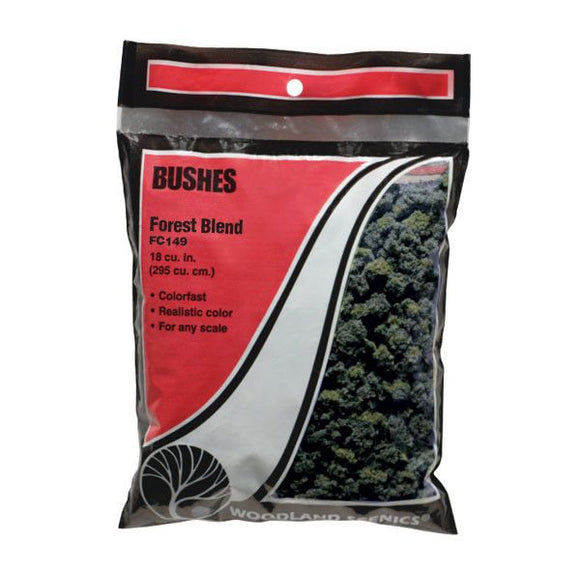 Woodland Scenics WFC149 Bushes (Bag) - FOREST BLEND