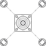 Traintable Swivel Pivot Bearing 50kg