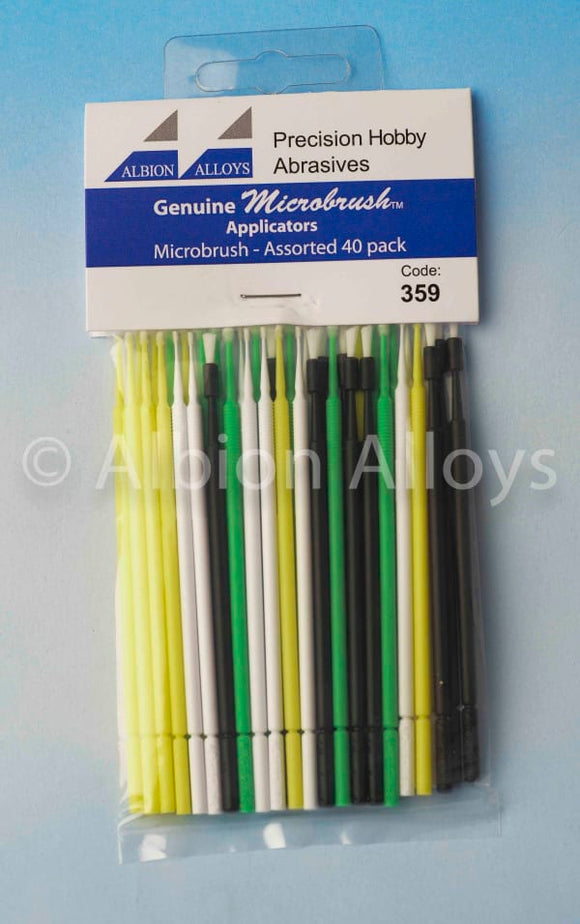 Albion Alloys Genuine AA359 MICROBRUSHES - Assorted Types (Pack of 40)
