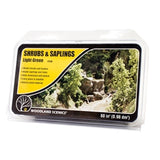 Woodland Scenics WF1128 Shrubs & Saplings - LIGHT GREEN