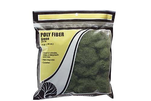 Woodland Scenics WFP178 Poly Fiber (Bag) - GREEN
