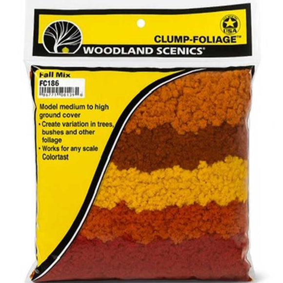 Woodland Scenics WFC186 Clump Foliage (Bag) - FALL AUTUMN MIX