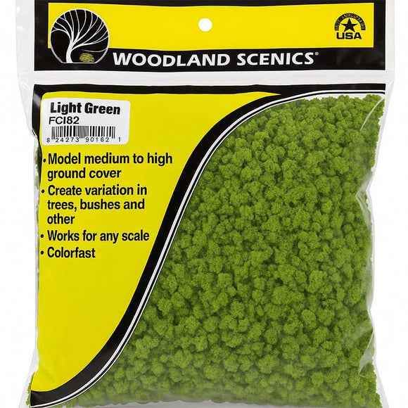 Woodland Scenics WFC182 Clump Foliage (Bag) - LIGHT GREEN
