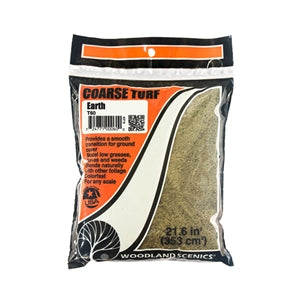 Woodland Scenics WT60 Coarse Turf Scatter (Bag) - EARTH