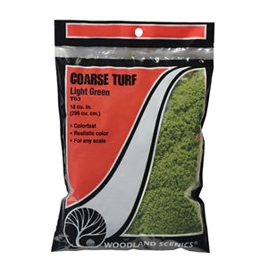 Woodland Scenics WT63 Coarse Turf Scatter (Bag) - LIGHT GREEN