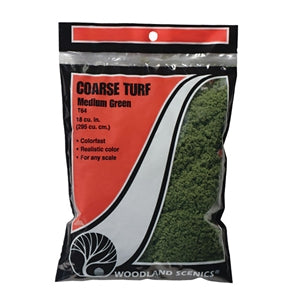 Woodland Scenics WT64 Coarse Turf Scatter (Bag) - MEDIUM GREEN