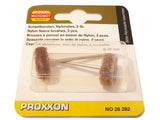 Proxxon Nylon Fleece Brushes 20mm Diameter Pack of 2    (28282)