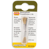 Proxxon End Wire Brushes 8.0mm Dia  - Brass, Steel & Stainless Steel   (28951, 28961 & 28955)