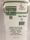 EVERGREEN V-Groove Siding Styrene Sheets - 0.50mm Thick