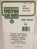 EVERGREEN Freight Car Siding Styrene Sheets - 0.5mm Thick