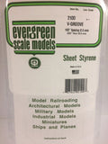 EVERGREEN V-Groove Siding Styrene Sheets - 0.50mm Thick