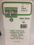 EVERGREEN V-Groove Siding Styrene Sheets - 0.50mm Thick