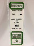 EVERGREEN Styrene Half Round Section