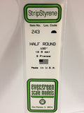 EVERGREEN Styrene Half Round Section