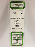 EVERGREEN Styrene Quarter Round Section