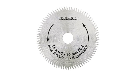 Proxxon HSS Blade 58mm 80T for KS230    (28014)