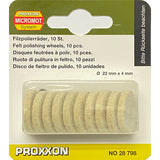 Proxxon Felt Polishing Wheels (Pack of 10)    (28798)