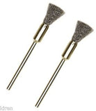 Proxxon End Wire Brushes 8.0mm Dia  - Brass, Steel & Stainless Steel   (28951, 28961 & 28955)