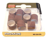 Proxxon Sanding Drums with Arbor and Replacement Drums (Packs of 10)   (28978, 28979, 28980 & 28981)