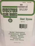 EVERGREEN Passenger Car Siding Styrene Sheets