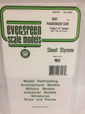 EVERGREEN Passenger Car Siding Styrene Sheets