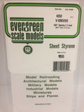 EVERGREEN V-Groove Siding Styrene Sheets - 1.00mm Thick