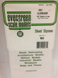 EVERGREEN Clapboard Siding Styrene Sheets