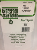 EVERGREEN V-Groove Siding Styrene Sheets - 1.00mm Thick