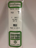 EVERGREEN Styrene T-Profile