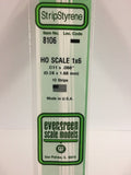 EVERGREEN HO Scale Rectangular / Square Styrene Strips