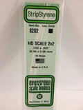 EVERGREEN HO Scale Rectangular / Square Styrene Strips