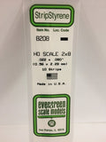 EVERGREEN HO Scale Rectangular / Square Styrene Strips