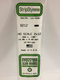 EVERGREEN HO Scale Rectangular / Square Styrene Strips