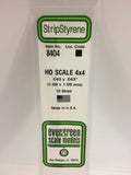 EVERGREEN HO Scale Rectangular / Square Styrene Strips