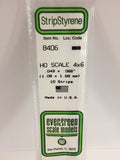 EVERGREEN HO Scale Rectangular / Square Styrene Strips